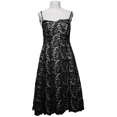 Cocktailkleid (Schwarz, Weiß) von Début Acetat, Polyamid, Polyester, Viskose