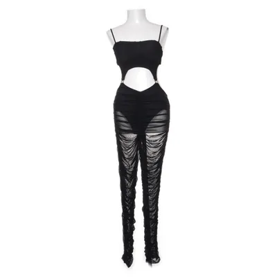 Jumpsuit (Zwart) van Hot & Delicious Elastaan, Polyester