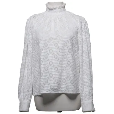 Bluse (Weiß) von Sézane Baumwolle, Polyamid, Polyester, Viskose