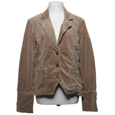 Blazer (Beige) van East West Katoen, Elastaan