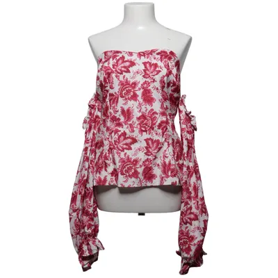 Crop top (Rood, Wit) Katoen, Polyester