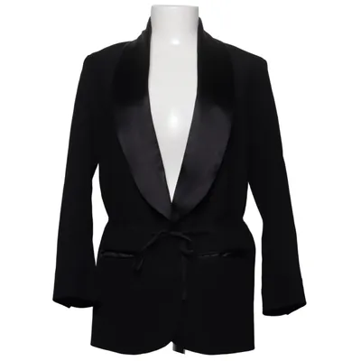 Blazer (Zwart) van Isabel Marant pour H&M Katoen, Zijde, Viscose, Wol