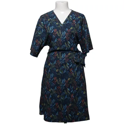 Slå-om-kjole (Blå, Flerfarvet) fra Love, Bonito Polyester