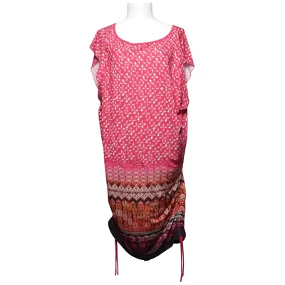 Jurk (Rood, Oranje, Meerkleurig) van Sunflair Elastaan, Polyester
