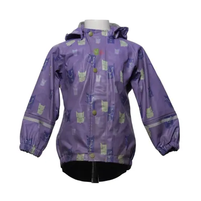 Veste imperméable (Violet, Vert) de Katt Nakk En Polyuréthane