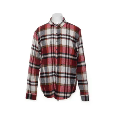 Överskjorta (Röd, Flerfärgad) från DF Akryl, Bomull, Polyester