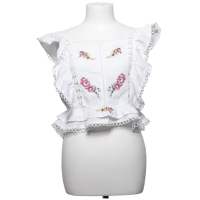 Top (White, Multicolored) from River Island Cotton, Linen