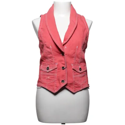 Gilet en jean (Rouge) de Soccx Coton, Élasthane, Polyester