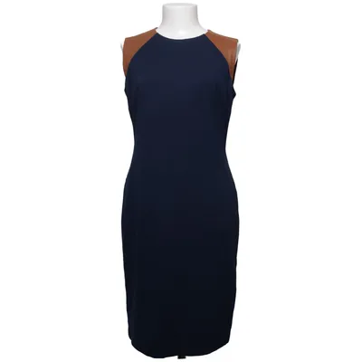 Kjole (Blå) fra Lauren Ralph Lauren Elastan, Læder, Polyamid, Polyester, Viscose