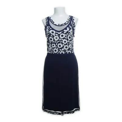 Dress (Blue, White) from Piero Elastane, Polyester, Viscose