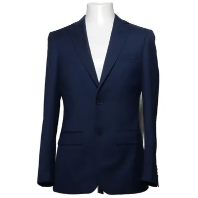 Blazer (Blauw) van Dressmann Elastaan, Polyester, Viscose, Wol