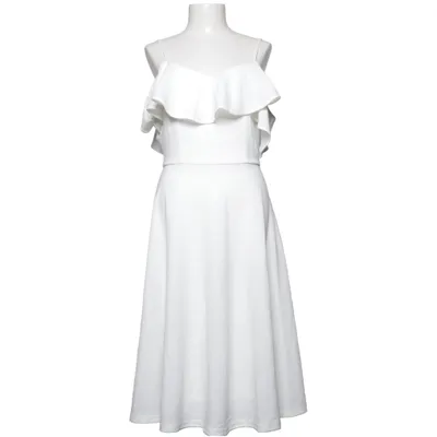 Kjole (Hvid) fra Bbonlinedress Elastan, Polyamid, Polyester