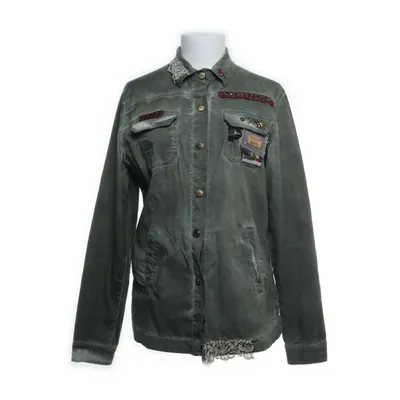 Denim blouse (Groen, Meerkleurig) van Raw Katoen, Elastaan