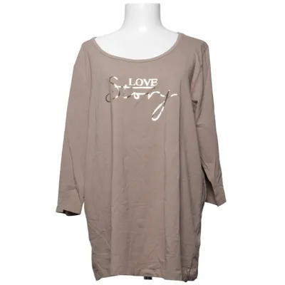 Long sleeve T-shirt (Beige) from Laura Torelli Cotton, Elastane