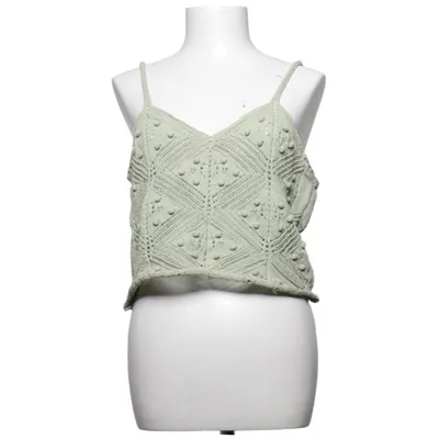 Crop top (Grøn) fra Lindex Bomuld, Polyester, Viscose