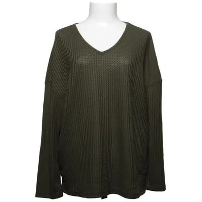 Strickpullover (Grün) von Emery Rose Elasthan, Polyester