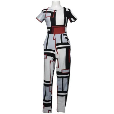Byxdress (Vit, Flerfärgad) från Missi London Elastan, Polyester