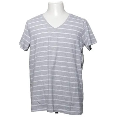 T-shirt (Gray, White) from Basic You Elastane, Organic cotton, Viscose