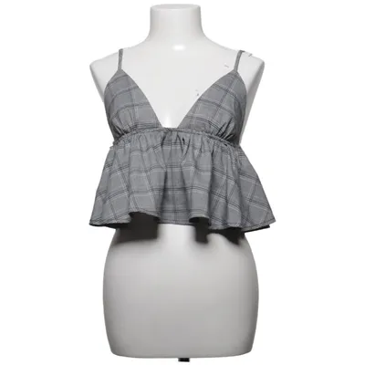 Crop top (Zwart, Wit) van Missguided Petite Elastaan, Polyester