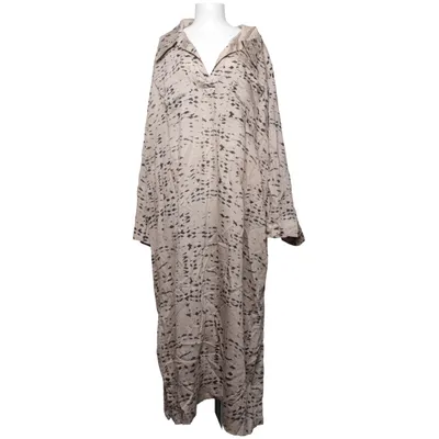 Dress (Beige, Black) from H&M Trend Lyocell, Polyamide