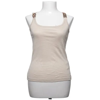 Tank Top (Beige) from Morgan de Toi Metallic fiber, Polyester, Viscose