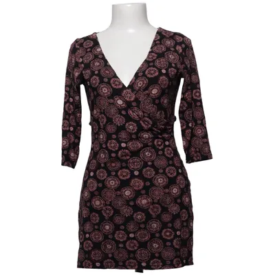 Wikkeljurk (Zwart, Beige) van Reina Elastaan, Viscose