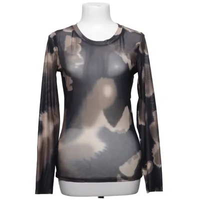 Top (Zwart, Beige) van Marta du Chateau Elastaan, Polyester, Viscose