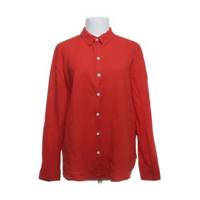 Shirt (Red) from L.O.G.G by H&M Linen, Cotton