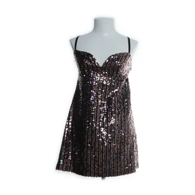 Cocktail dress (Black, Multicolored) from Zara Woman Polyester