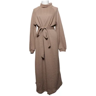 Rollkragenkleid (Braun) von Shein Elasthan, Polyester