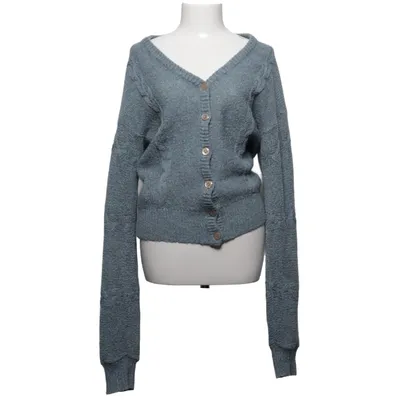 Cardigan (Bleu) de Tempo Acrylique, Mohair, Polyamide, Laine