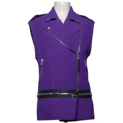 Biker gilet (Lila) van Costume National Katoen, Polyester