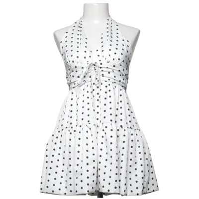 Neckholderkleid (Weiß, Schwarz) von Shein Elasthan, Polyester
