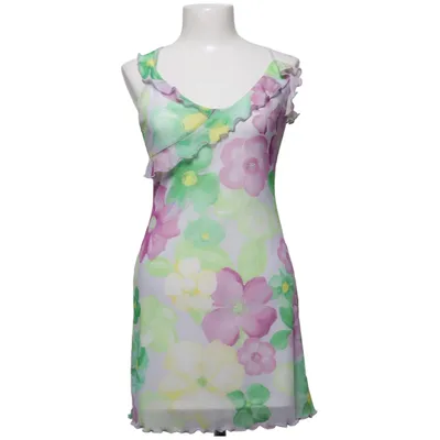 Dress (White, Green, Purple) from Bershka Elastane, Polyester