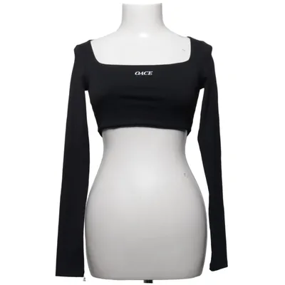 Crop Top (Schwarz) von Oace Elasthan, Polyamid