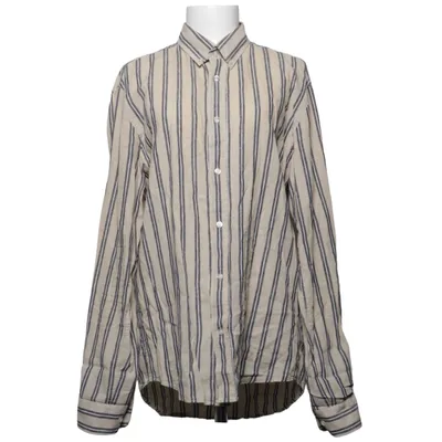 Hemd (Stripe Linen Sawset) von Mads Nørgaard Baumwolle, Leinen