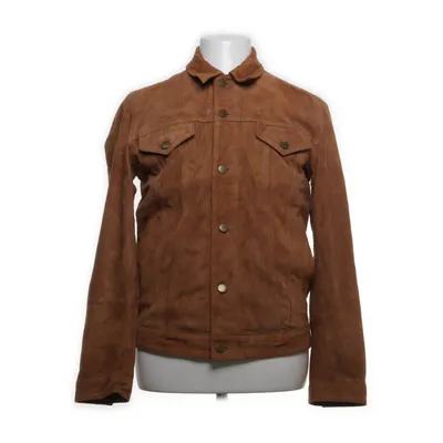 Läderjacka (Brun) från ASOS Mocka, Polyester