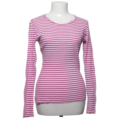 Long sleeve T-shirt (Pink, White) from Mads Nørgaard Organic cotton