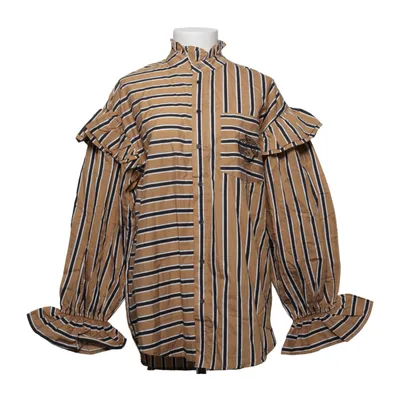Shirt (Brown, Black, White) from Stories From The Atelier by Copenhagen|Shoes Cotton, Polyamide