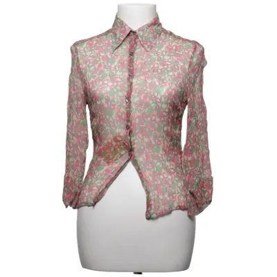 Bluse (Pink, Grøn, Flerfarvet) fra Rue Blanche Silke