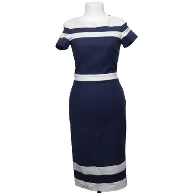 Dress (Blue, White) from Paper Dolls Cotton, Elastane, Polyamide, Polyester