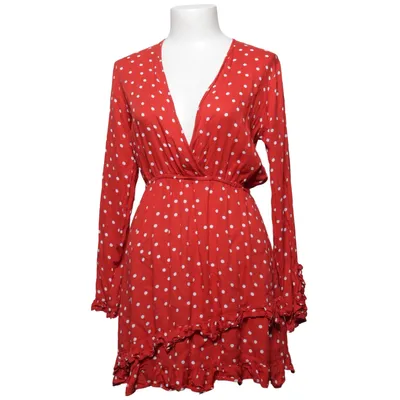 Wrap dress (Dot Wrap Dress) from Linn Ahlborg x NA-KD Viscose