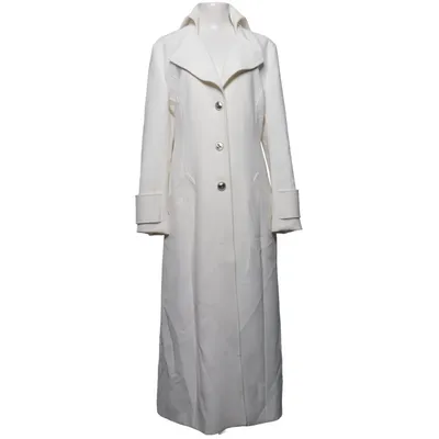 Coat (White) from By o la la..! Elastane, Polyester, Viscose