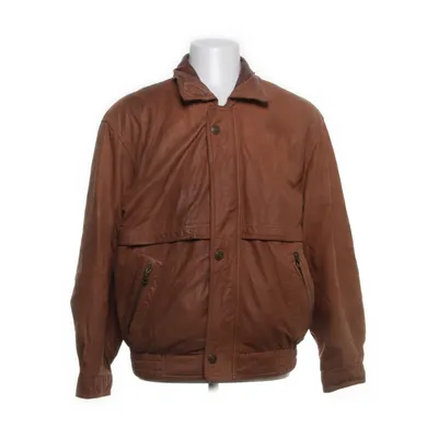 Leather jacket (Brown) from Montes Leather, Polyamide, Acetate