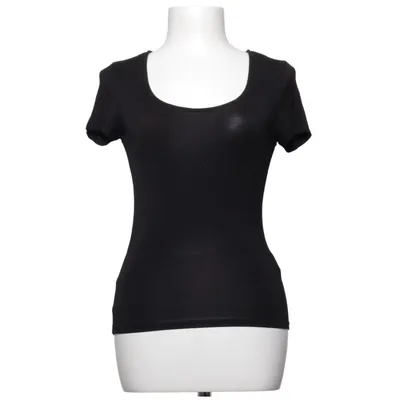 T-shirt (Noir) de Gina Tricot Élasthane, Viscose