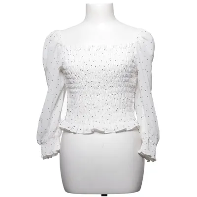 Crop Top (Weiß, Schwarz) von H&M Elasthan, Polyester