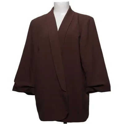 Blazer (Braun) von Pieces Elasthan, Polyester, Viskose