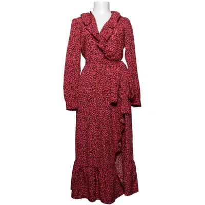 Omlottklänning (Röd, Svart) från Michael Kors Polyester