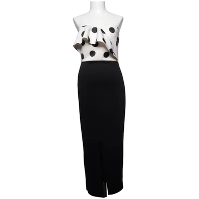Maxi dress (Black, White) from True Violet Elastane, Polyester