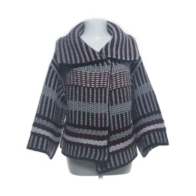 Cardigan (Lila, Wit) van United Colors of Benetton Acryl, Alpacawol, Wol, Viscose